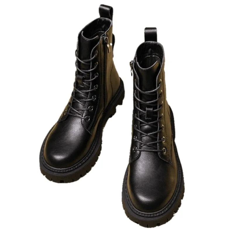 Aanzicht 5 — Enkellaarzen voor dames – militaire stijl