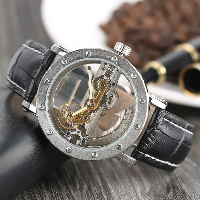 Aanzicht 11 — Skeleton horloge voor heren – transparant