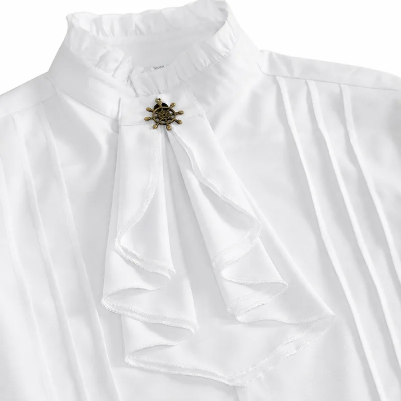 Aanzicht 3 — Steampunk overhemd voor heren – met Jabot