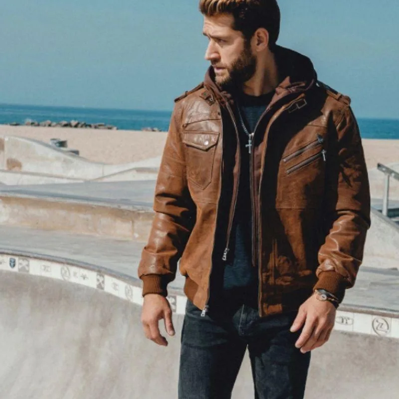 Aanzicht 2 — Steampunk Blouson – jas van leer
