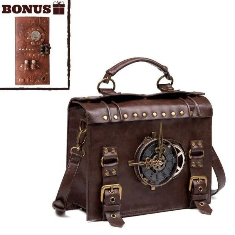 Steampunk tas – EDISON met portemonnee