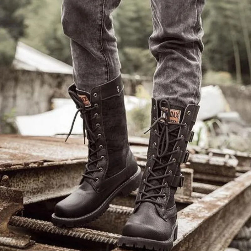 Aanzicht 3 — Steampunk laars – motorstijl