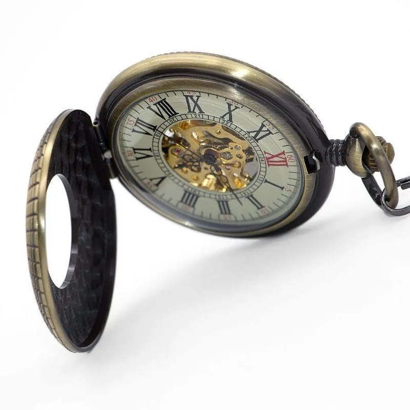 Aanzicht 2 — Steampunk zakhorloge