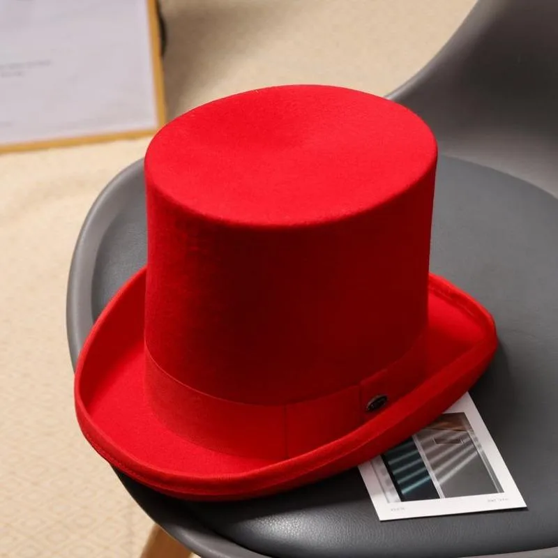 Aanzicht 5 — Hoge hoed – rood