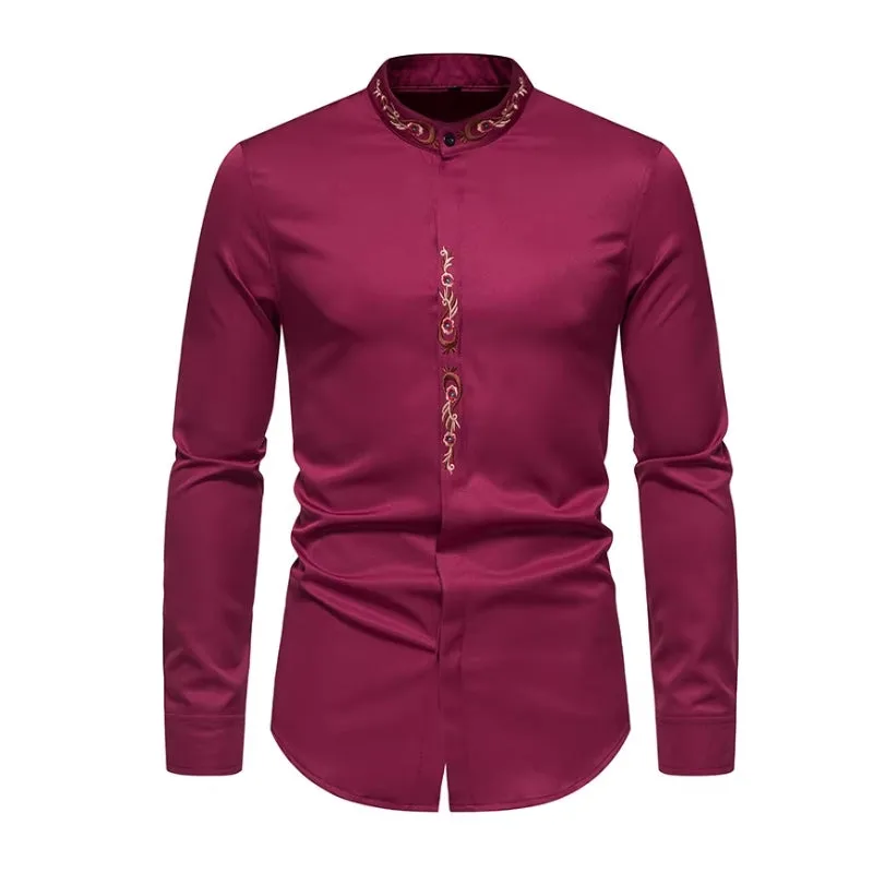 Aanzicht 5 — Overhemd – maokraag geborduurd