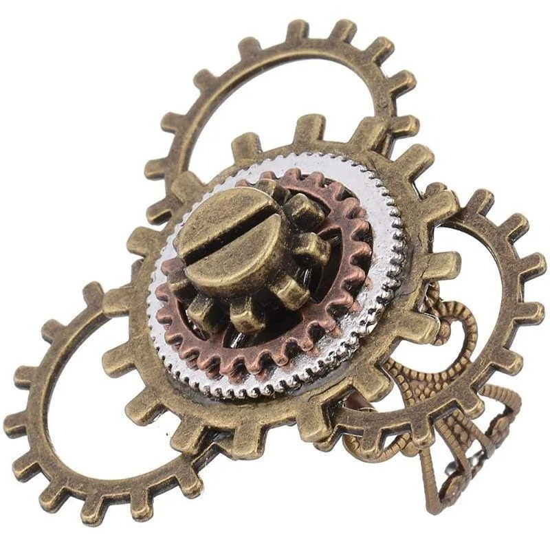 Steampunk ring – tandwiel