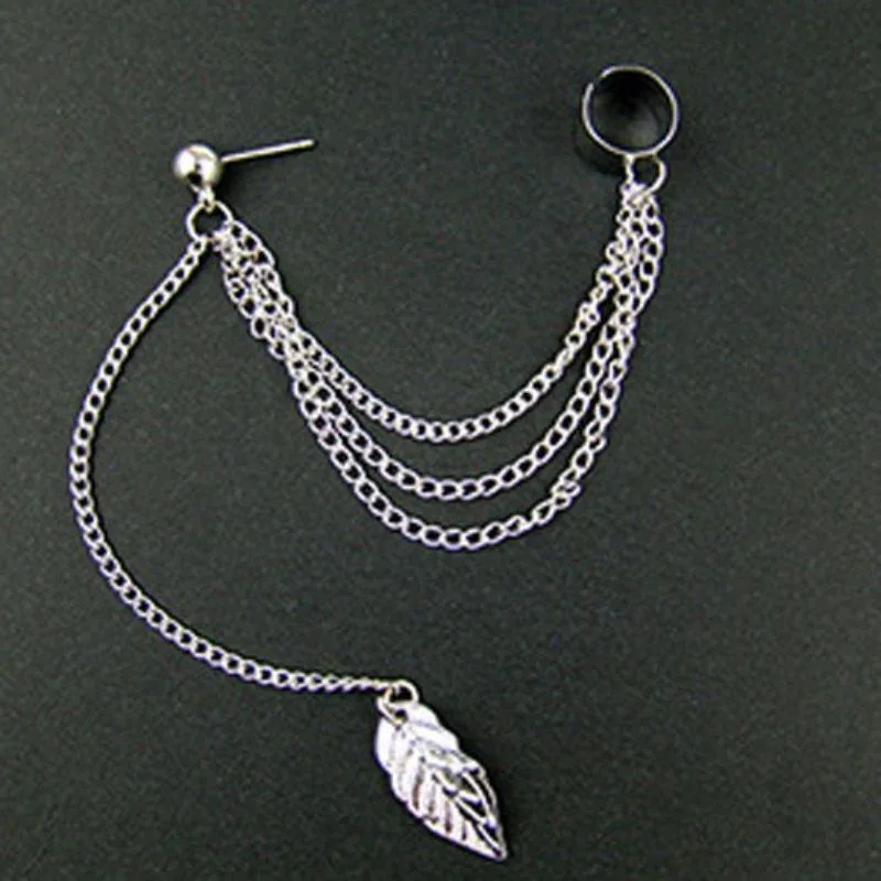 Aanzicht 4 — Steampunk oorbel – ketting en Clip