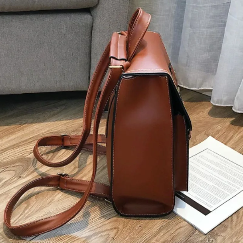 Aanzicht 14 — Steampunk schooltas – van PU