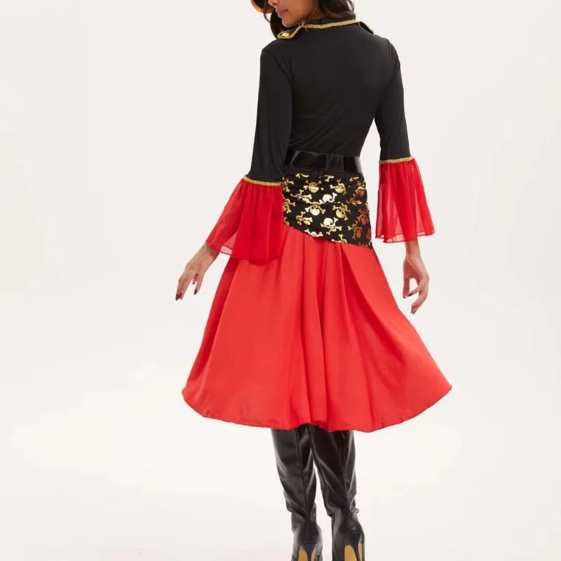 Aanzicht 4 — Steampunk kostuum voor dames – piratenstijl