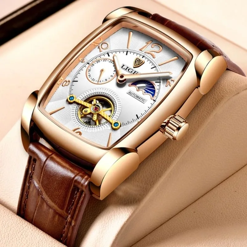 Horloge voor heren – rechthoekig elegante stijl Horloge voor heren – rechthoekig elegante stijl