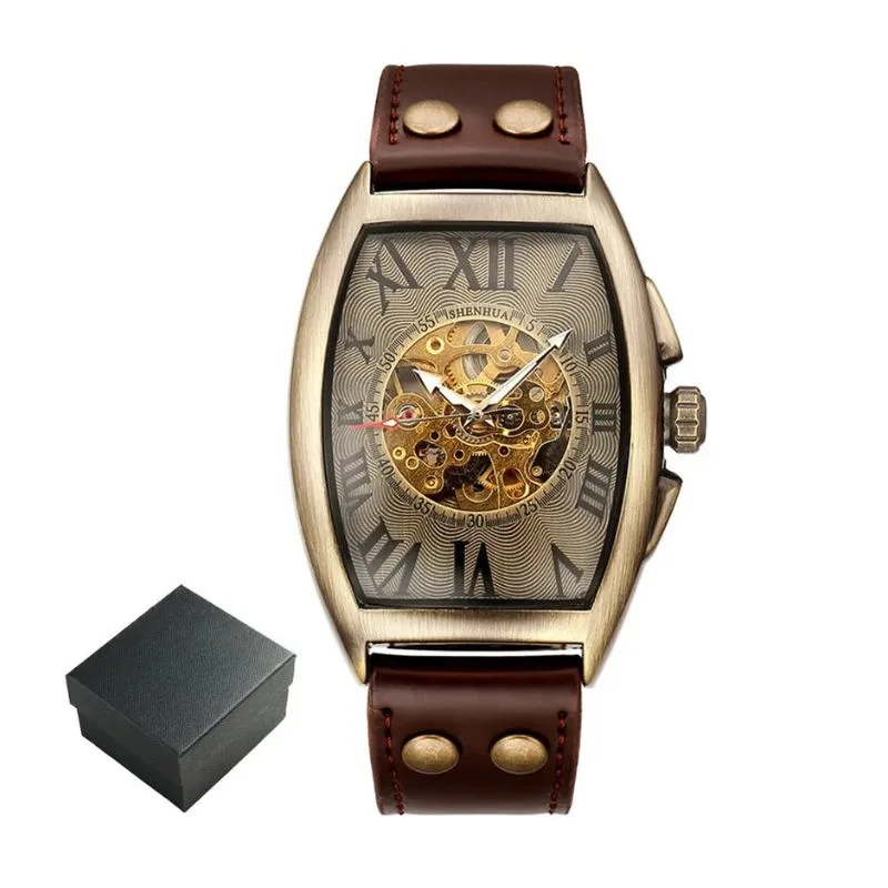 Mechanische horloge voor heren – rechthoekig
