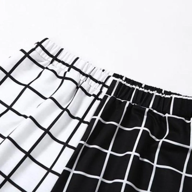 Aanzicht 5 — Broek voor dames – gothic zwart en wit