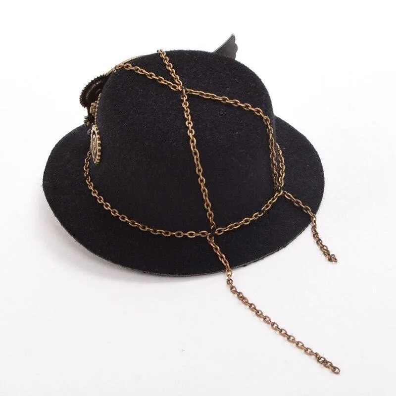 Aanzicht 5 — Steampunk minihoed
