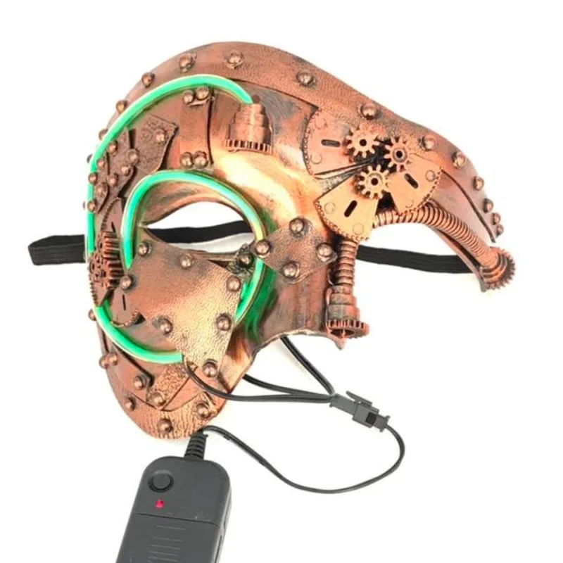 Aanzicht 5 — Steampunk halfmasker
