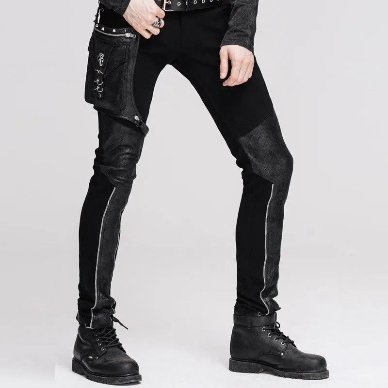 Aanzicht 4 — Steampunk broek voor heren – gothic