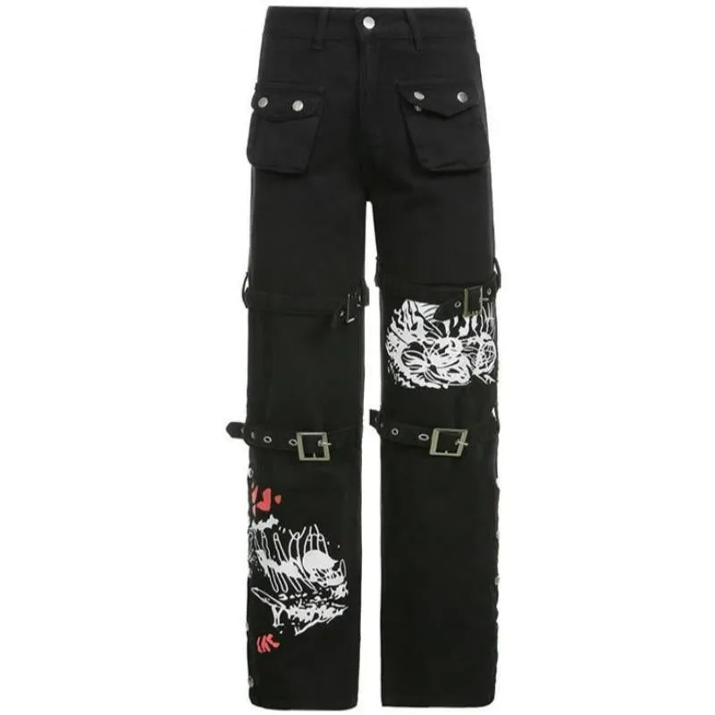 Aanzicht 4 — Steampunk broek – Cyber gothic
