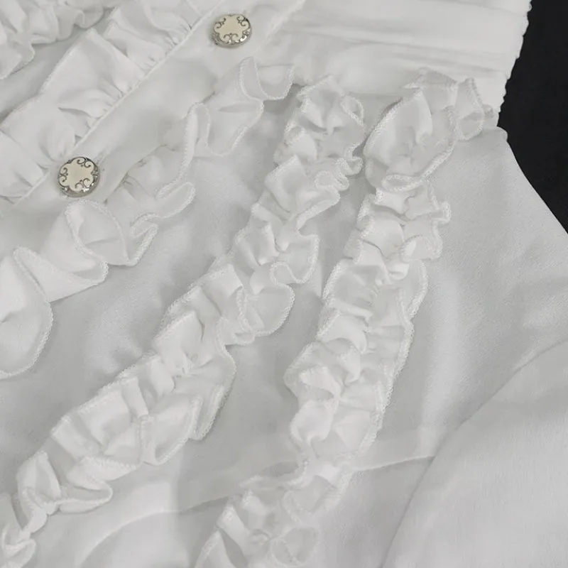 Aanzicht 4 — Blouse voor dames – Victoriaans