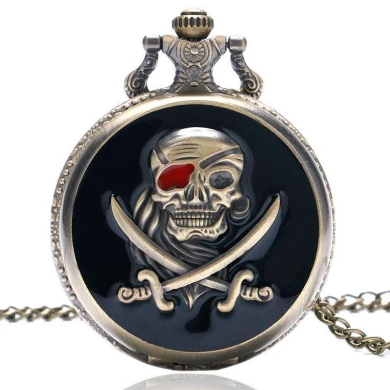 Steampunk zakhorloge – piratenstijl