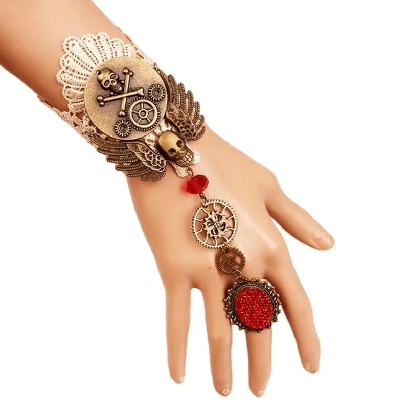 Aanzicht 6 — Steampunk armband – tandwiel