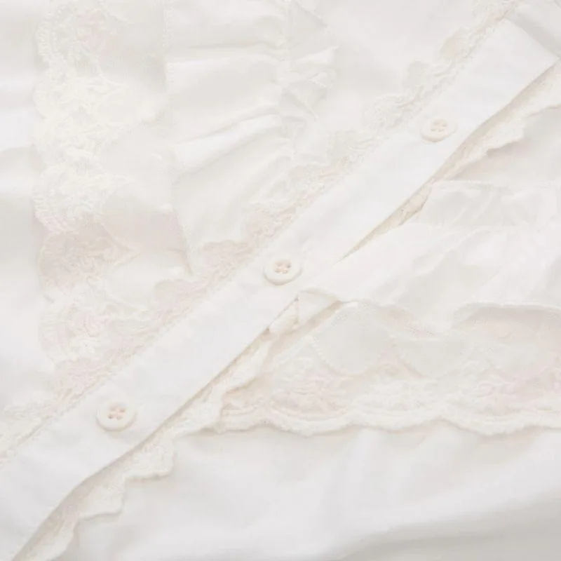 Aanzicht 6 — Blouse voor dames – kraag Victoriaans