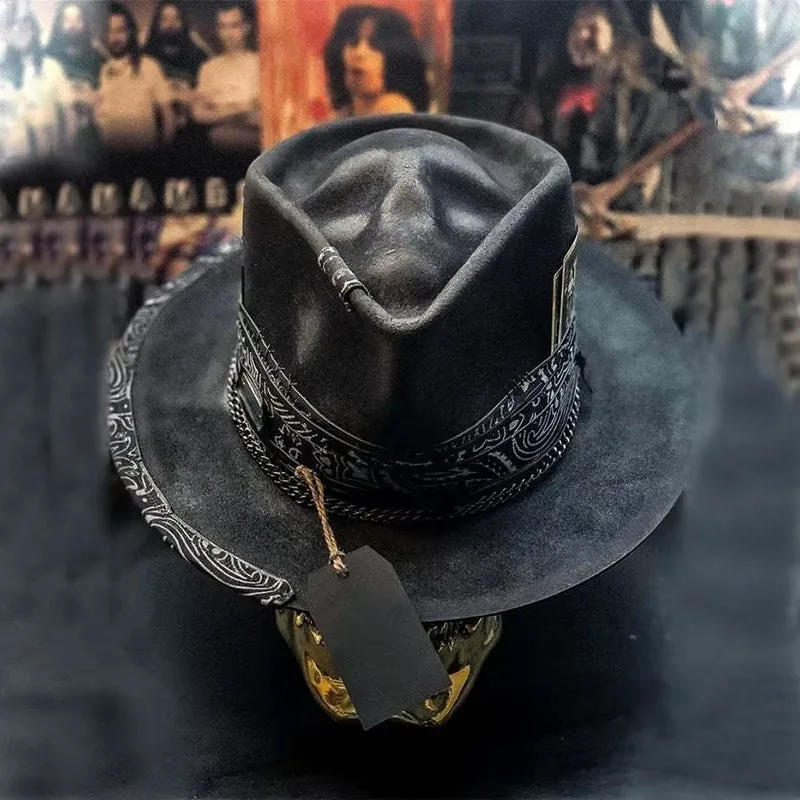 Aanzicht 5 — Steampunk hoed – Cowboy