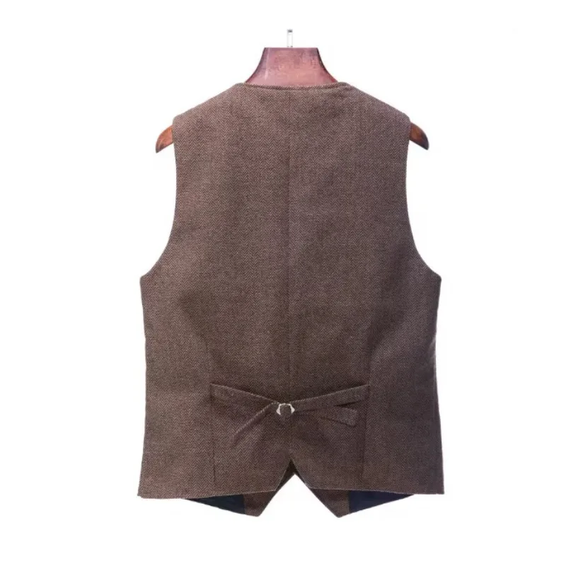 Aanzicht 3 — Steampunk gilet voor heren – mouwloos
