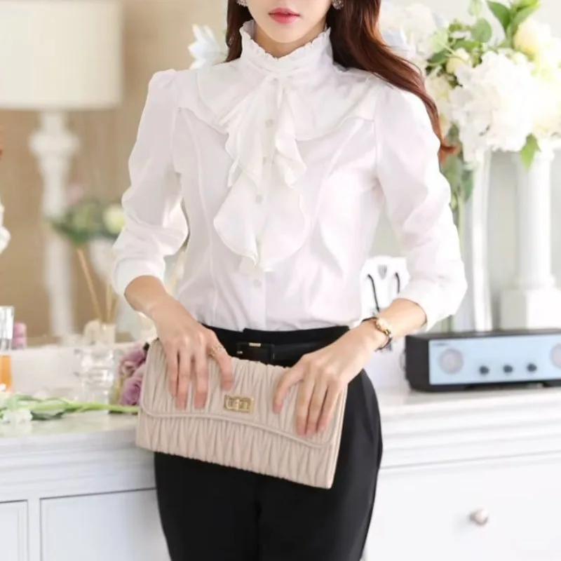 Aanzicht 6 — Blouse – wit Victoriaans met Jabot