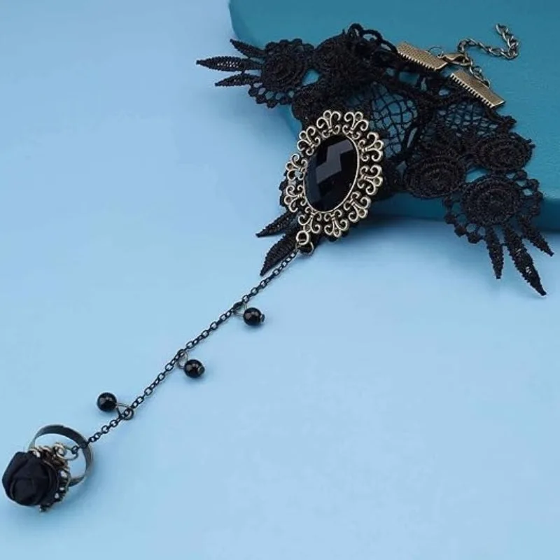 Aanzicht 4 — Armband – gothic kant
