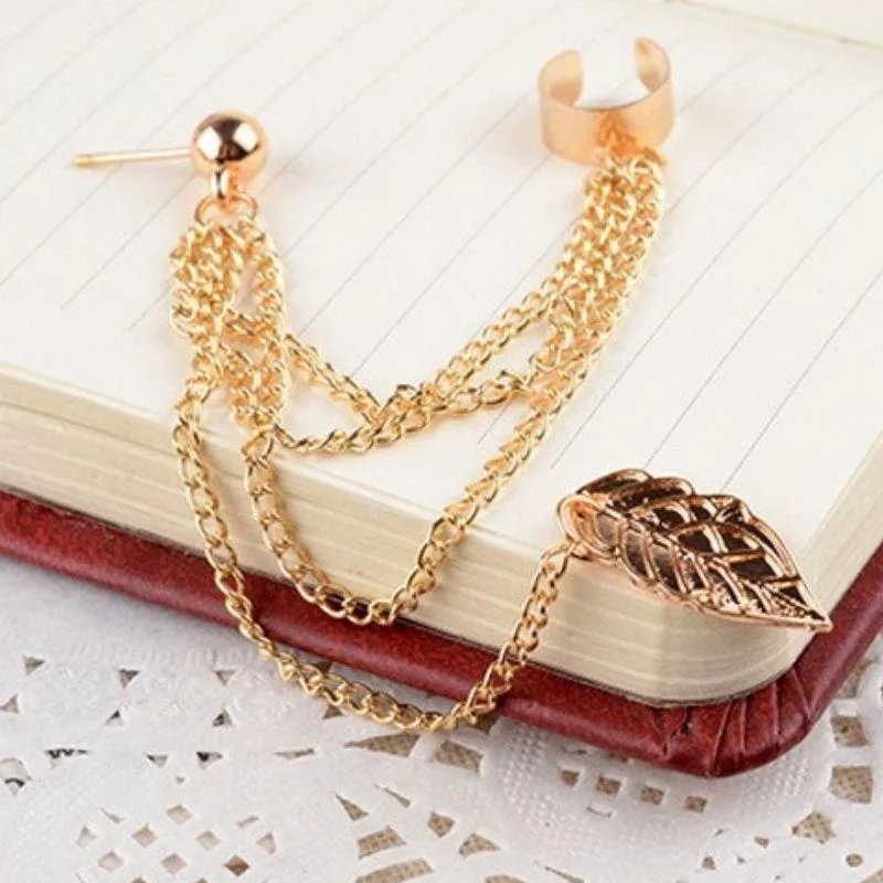 Aanzicht 3 — Steampunk oorbel – ketting en Clip