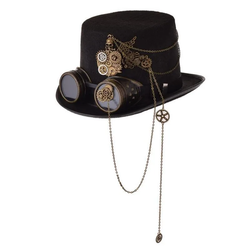 Steampunk hoed – met ketting
