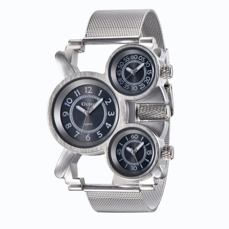 Aanzicht 3 — Steampunk horloge voor heren – 3 wijzerplaten