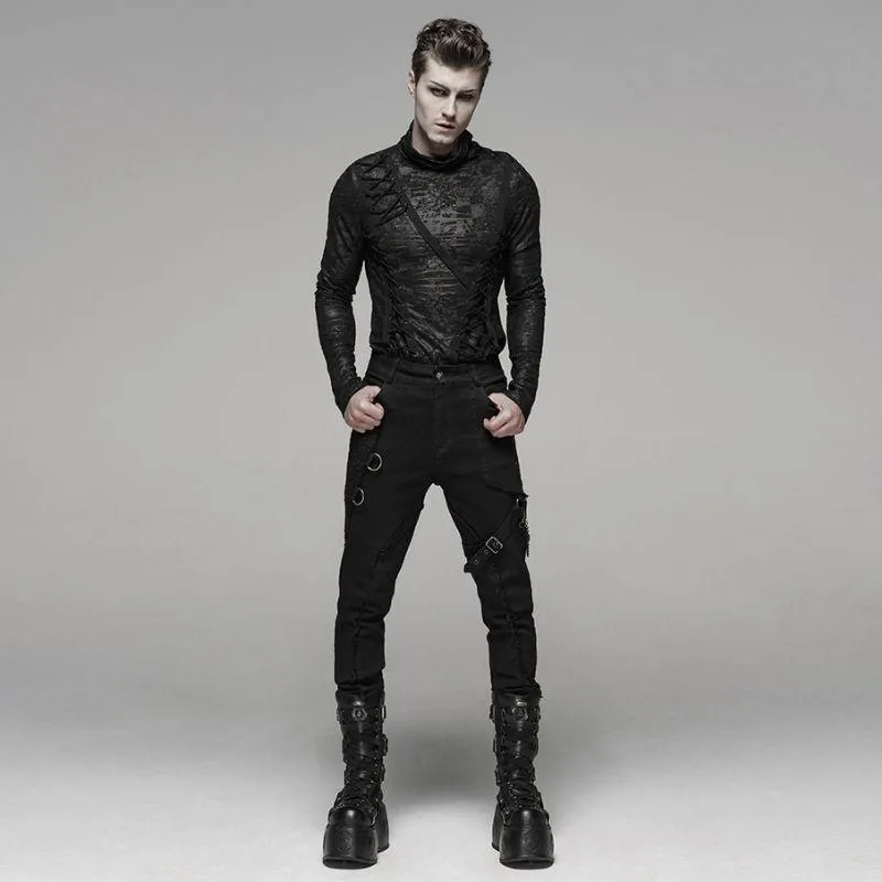 Aanzicht 2 — Broek voor heren – punk gothic