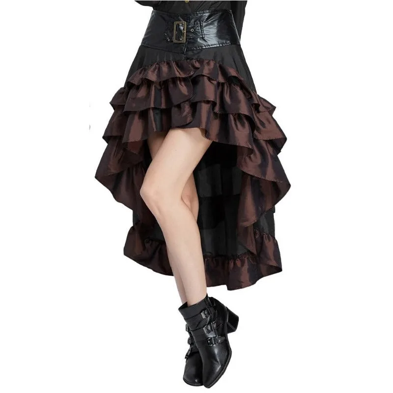 Aanzicht 2 — Steampunk rok – ruches