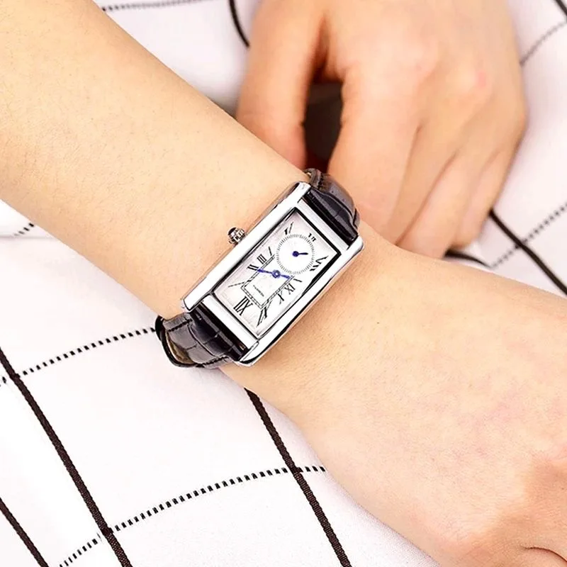 Aanzicht 2 — Horloge voor dames – rechthoekig vintage