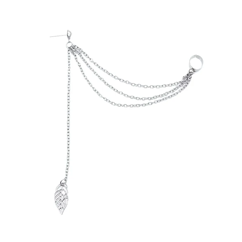 Aanzicht 6 — Steampunk oorbel – ketting en Clip