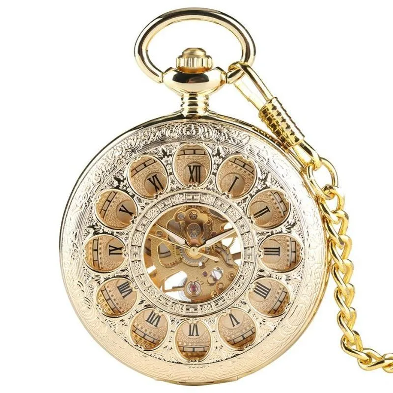 Zakhorloge – antieke uitstraling vergulde uitstraling