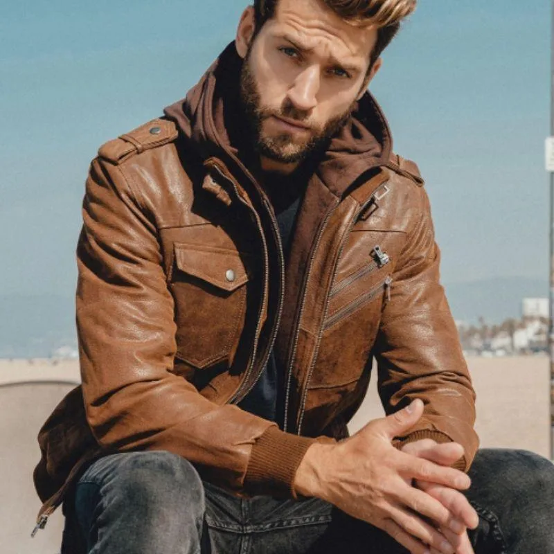 Aanzicht 10 — Steampunk Blouson – jas van leer