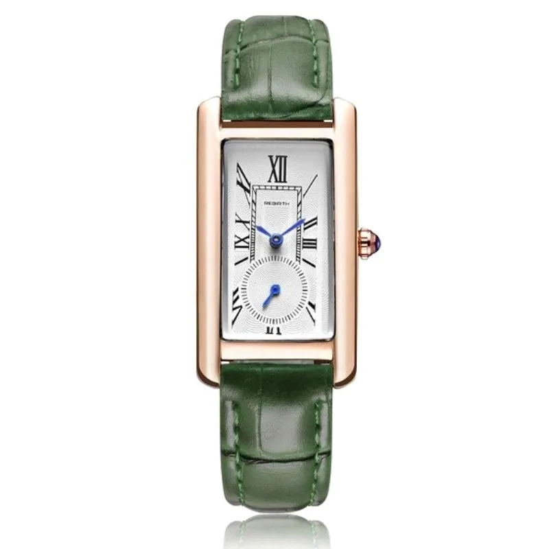 Aanzicht 3 — Horloge voor dames – rechthoekig vintage