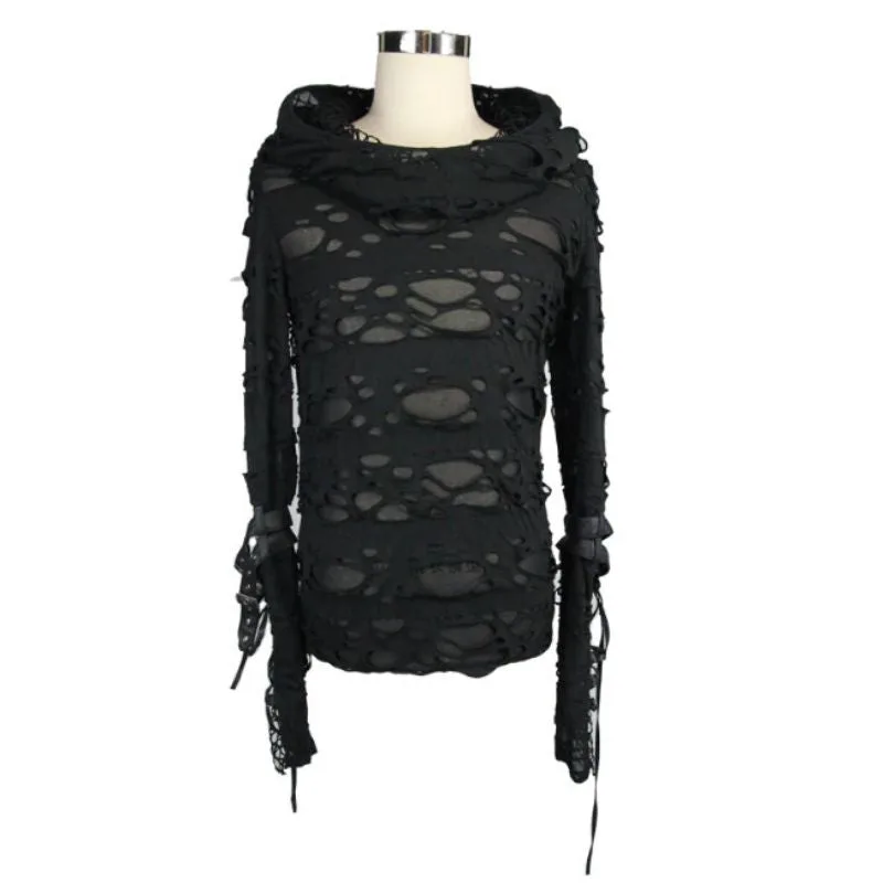 Aanzicht 5 — Trui voor heren – gothic met capuchon
