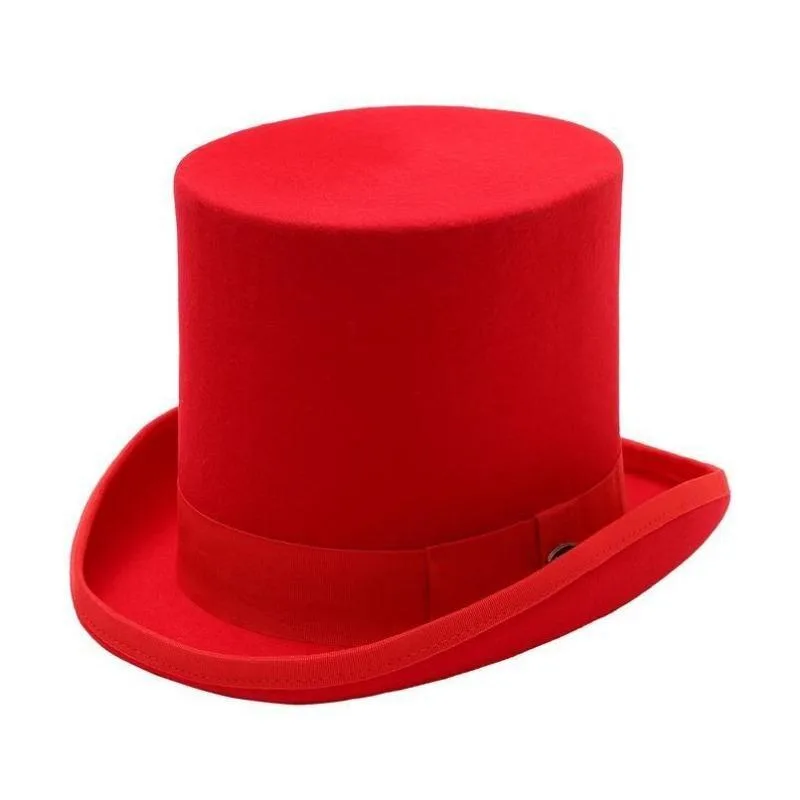 Hoge hoed – rood