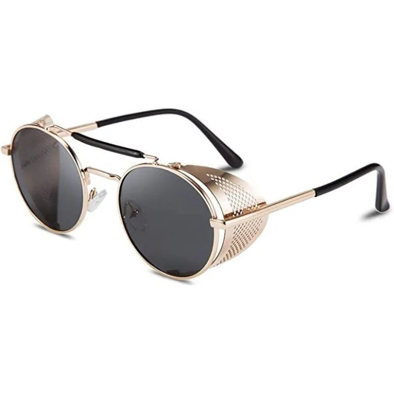 Steampunk zonnebril – rond