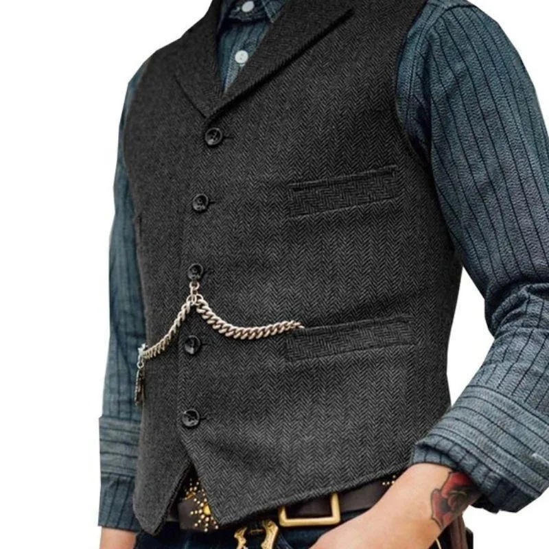 Steampunk gilet voor heren – mouwloos