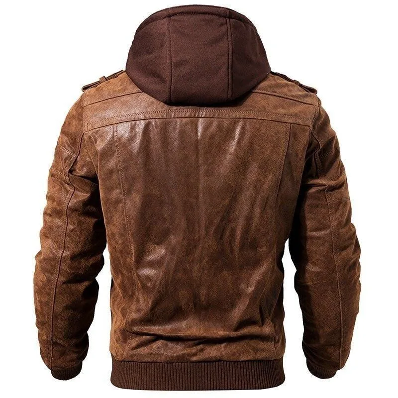 Aanzicht 3 — Steampunk Blouson – jas van leer