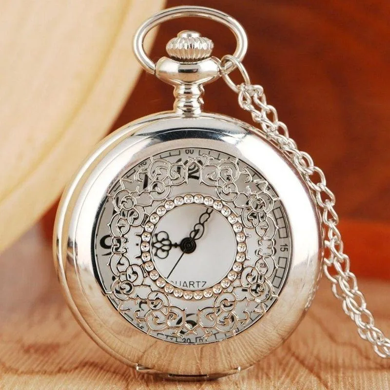 Aanzicht 6 — Zakhorloge voor dames – hanger zilverkleurig