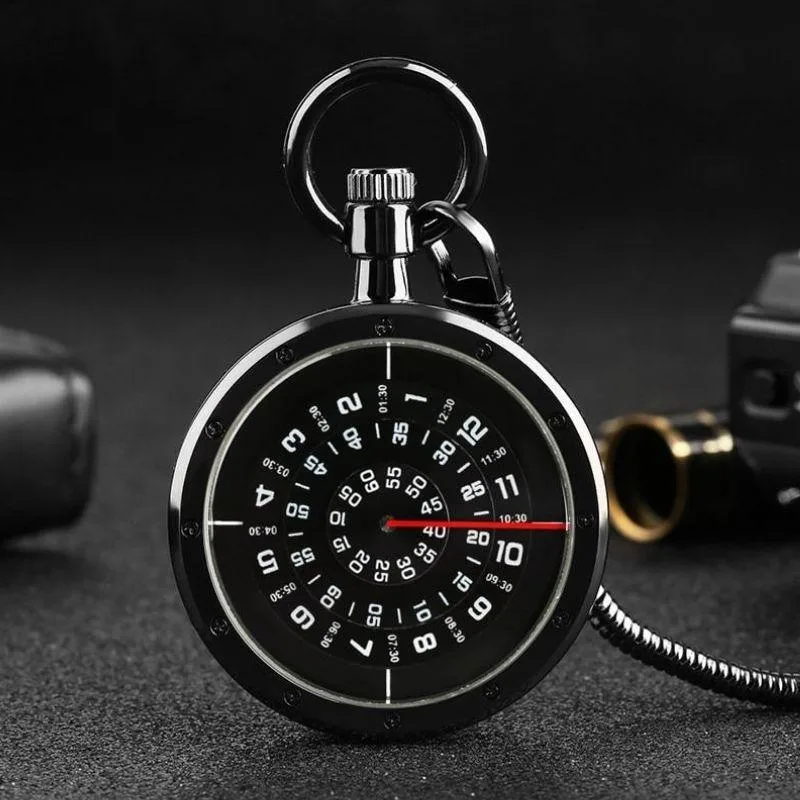 Aanzicht 3 — Steampunk zakhorloge – modern