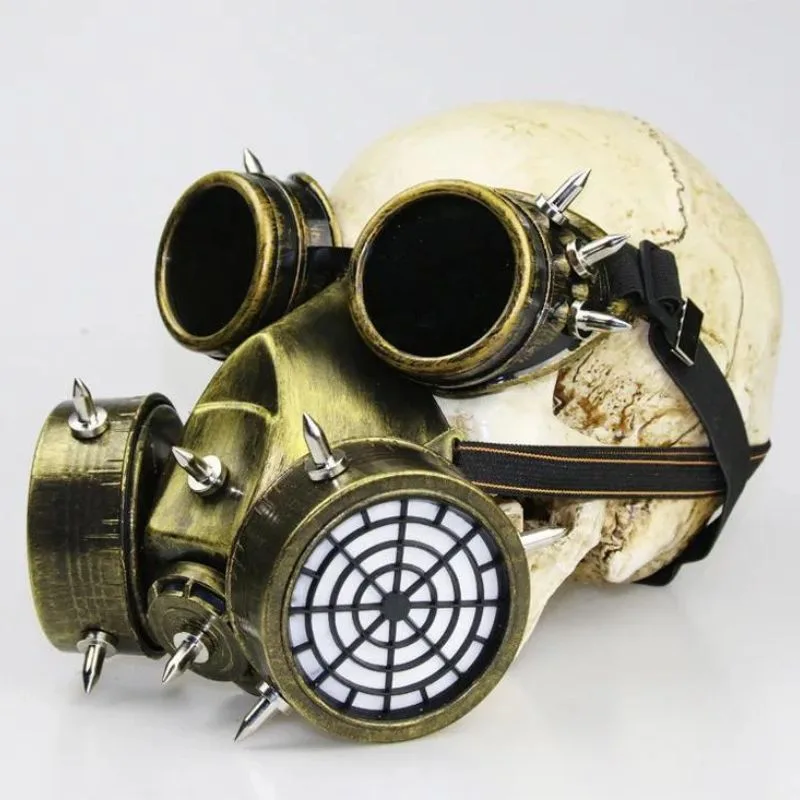 Aanzicht 9 — Steampunk gasmasker als kostuumaccessoire