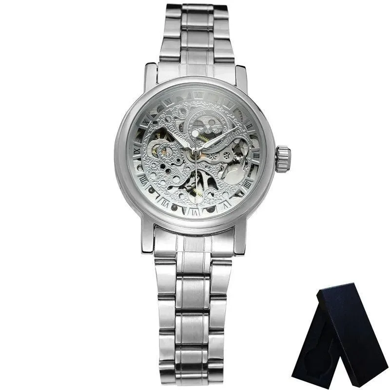Aanzicht 4 — Skeleton horloge voor dames – met zichtbaar uurwerk