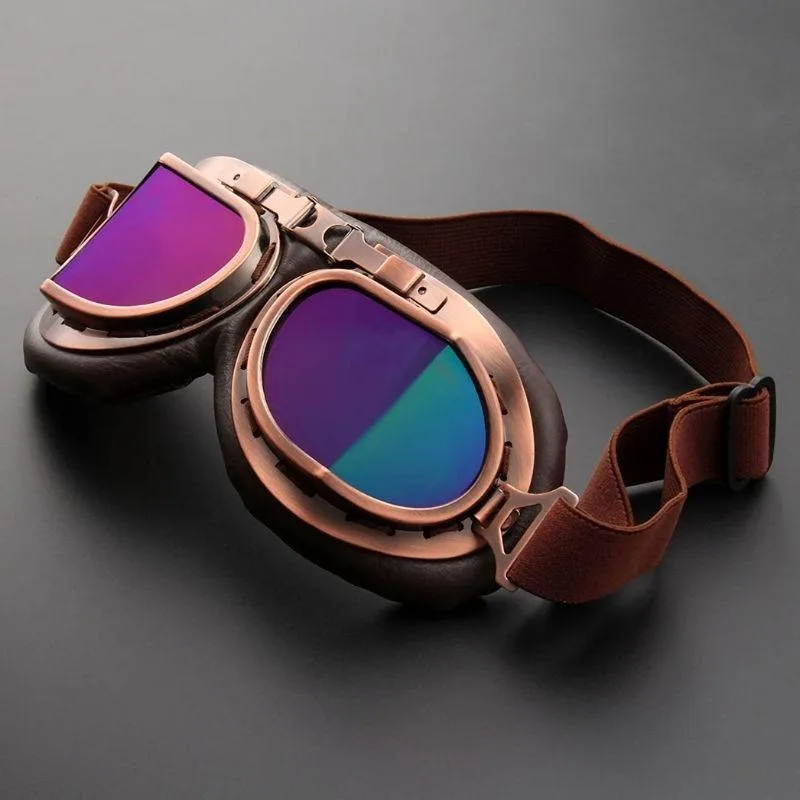 Aanzicht 2 — Steampunk bril – pilotenstijl