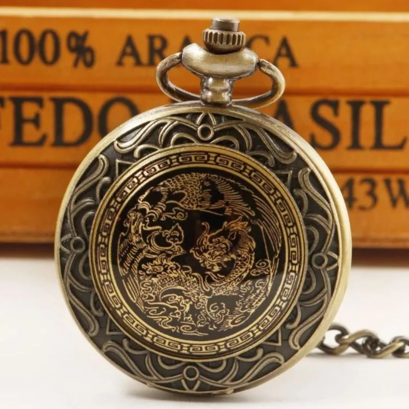 Aanzicht 4 — Steampunk zakhorloge – met springdeksel