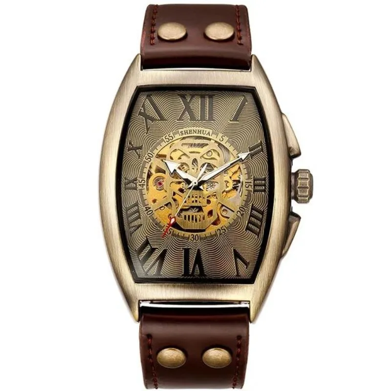Aanzicht 4 — Mechanische horloge voor heren – rechthoekig